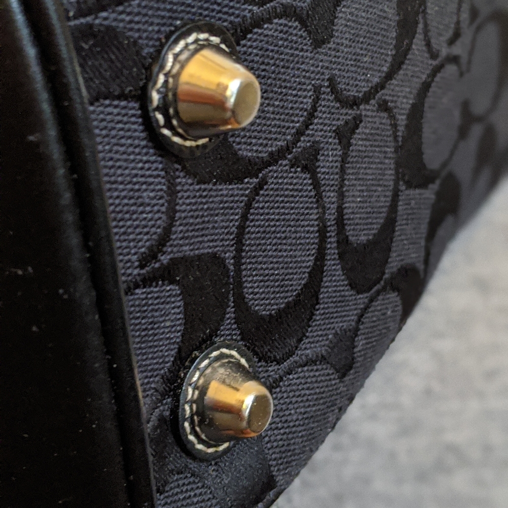 🆕 Coach Signature Hampton Black 10246 Satchel Purse Shoulder Bag Tote - Picture 15 of 15
